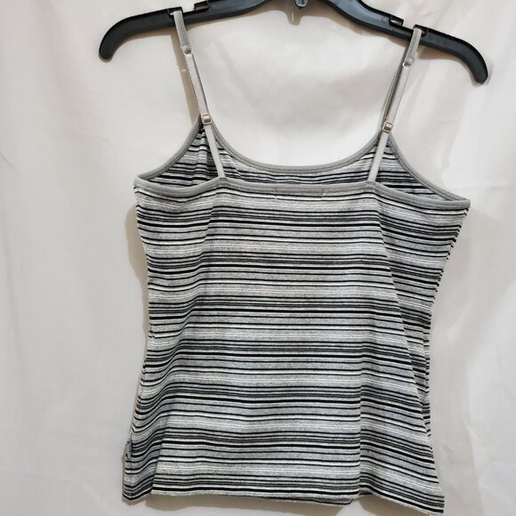 Live Love Lounge Vintage Striped Shelf Bra Cami Top Size Medium - Picture 4 of 15